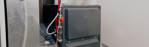 Furnace inside a Central Wisconsin basement