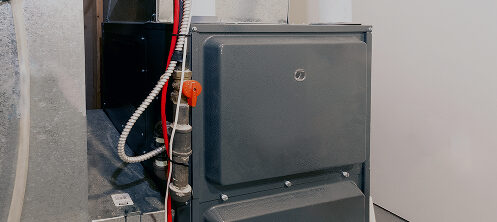 Furnace inside a Central Wisconsin basement