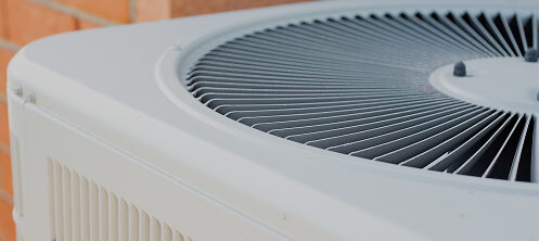 Close up view of the top of an Air Conditioner unit in Central WI