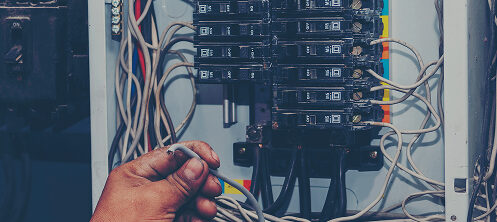 Circuit breaker electrical panel in Central WI